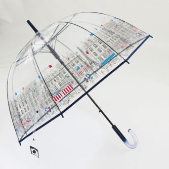 Parapluie transparent cloche paris en fête