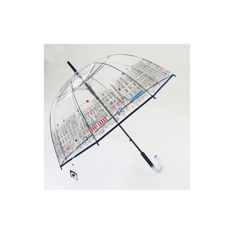 Parapluie transparent cloche paris en fête