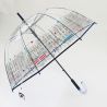 Parapluie transparent cloche paris en fête