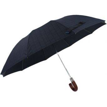 Parapluie pliant noir carreaux grande résistance