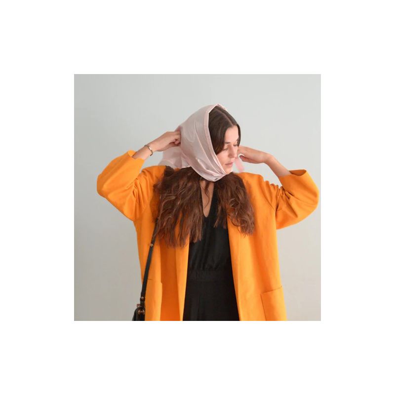 Capuche de pluie en rose