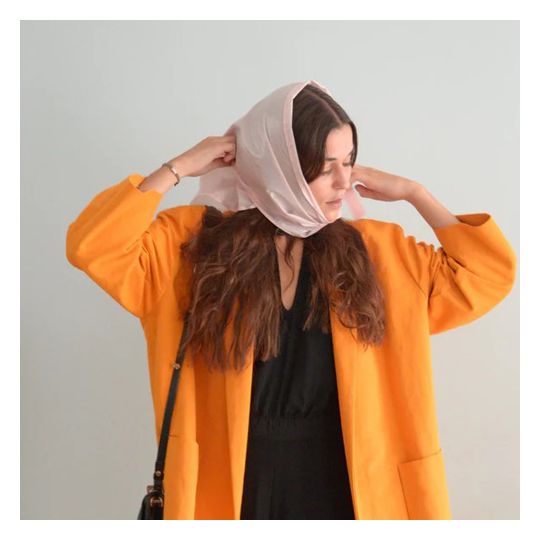 capuche de pluie rose pour femme