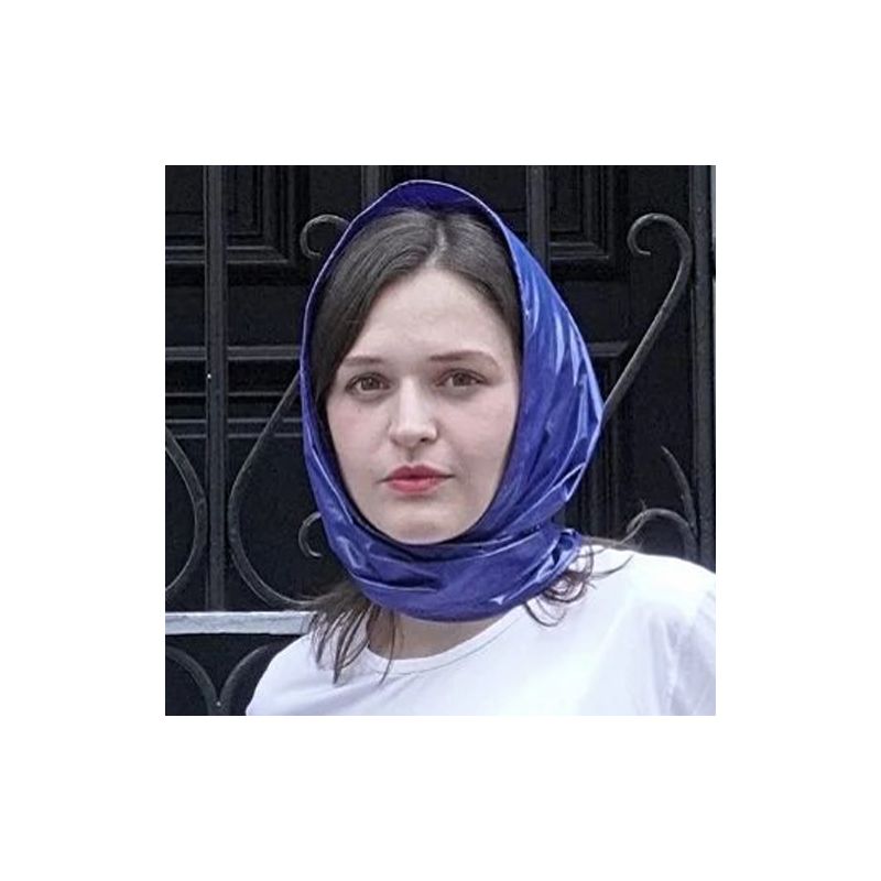 Capuche de pluie bleu roi