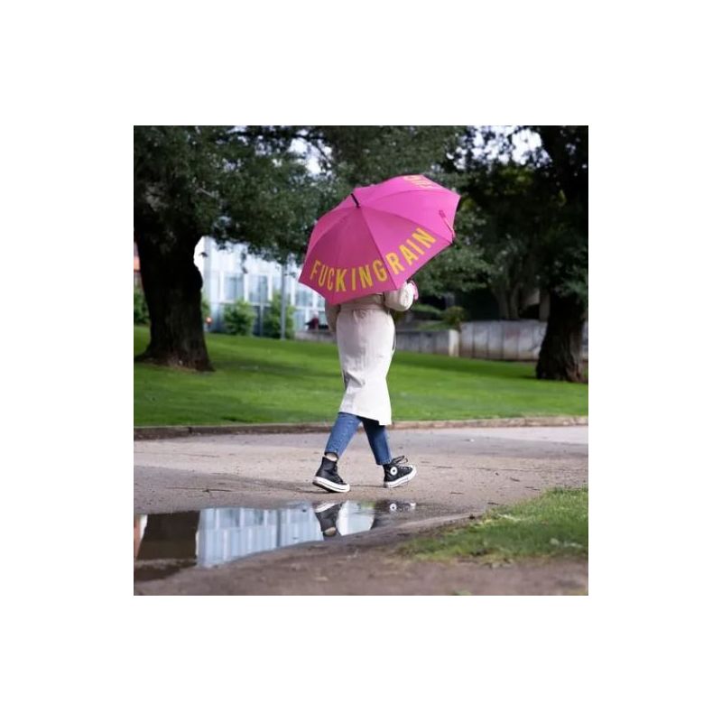 Grand parapluie fantaisie rose fucking rain