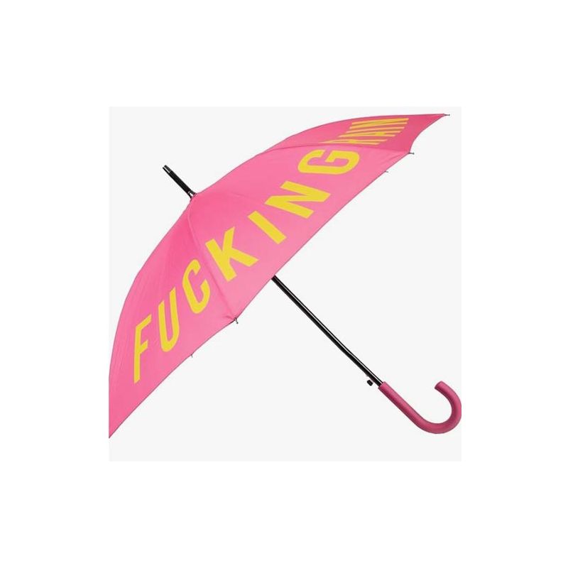 Grand parapluie fantaisie rose fucking rain