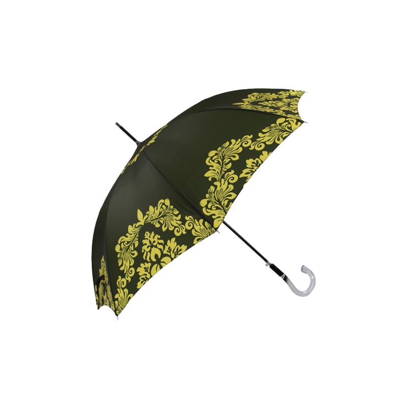 Parapluie femme haut de gamme arabesques jaunes