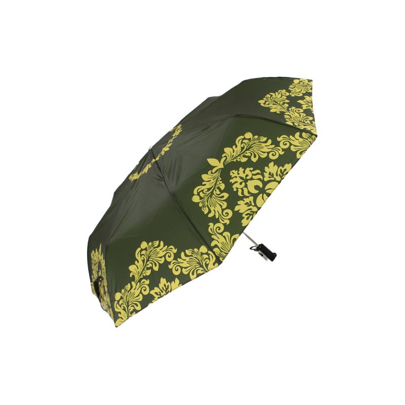 Parapluie pliant haut de gamme arabesques jaunes