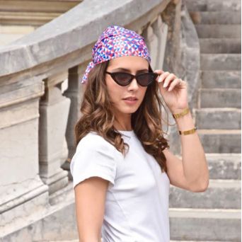 Capuche de pluie géométrique