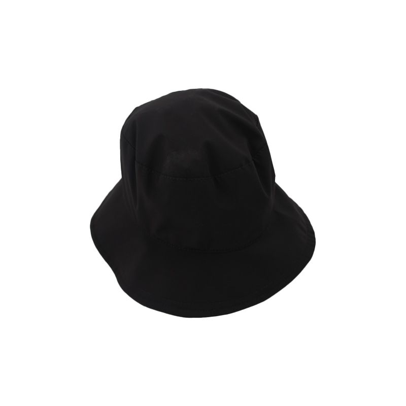 Chapeau de pluie noir revers couleur sable Chapeau de pluie noir revers couleur sable