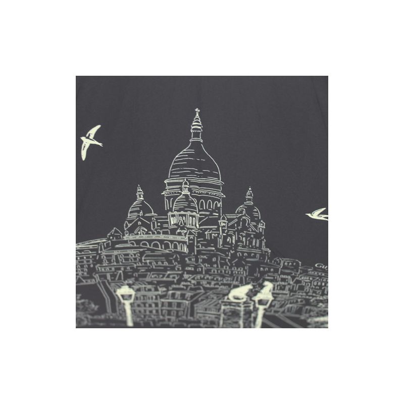 Parapluie canne Montmartre noir