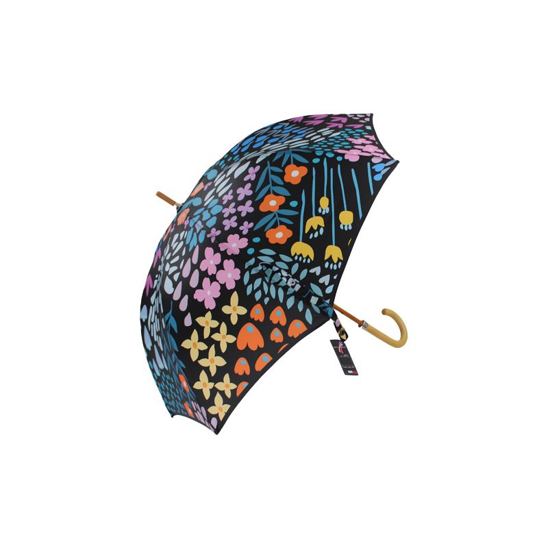 Parapluie canne motif vintage fabrication française