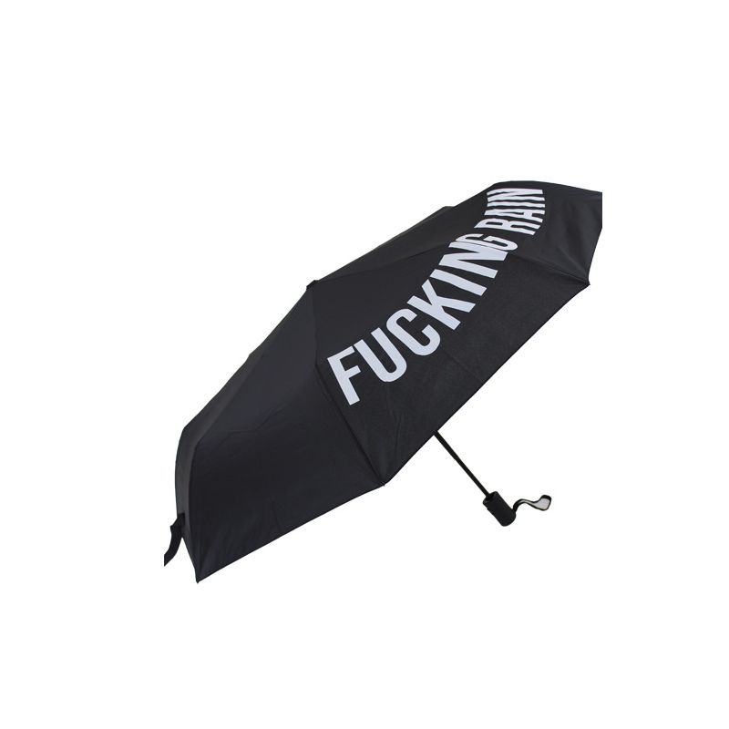 Parapluie pliant fantaisie noir fucking rain