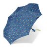 parapluie pliant automatique bleu Esprit logos multicolores