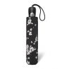 Parapluie pliant Cardin motif floral noir
