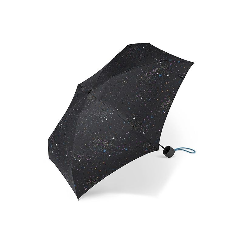 Mini parapluie pliant pochon Esprit noir