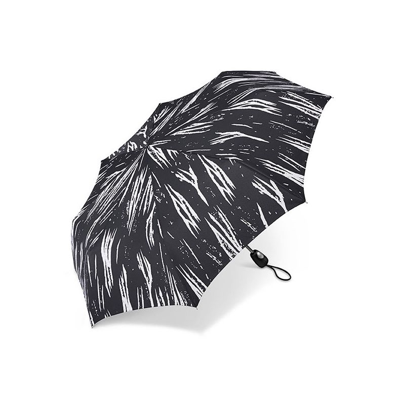 Parapluie pliant zèbre noir et blanc Pierre Cardin