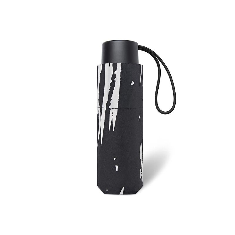 Petit parapluie pliant zèbre noir et blanc Pierre Cardin