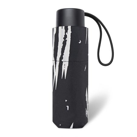 Petit parapluie pliant zèbre noir et blanc Pierre Cardin