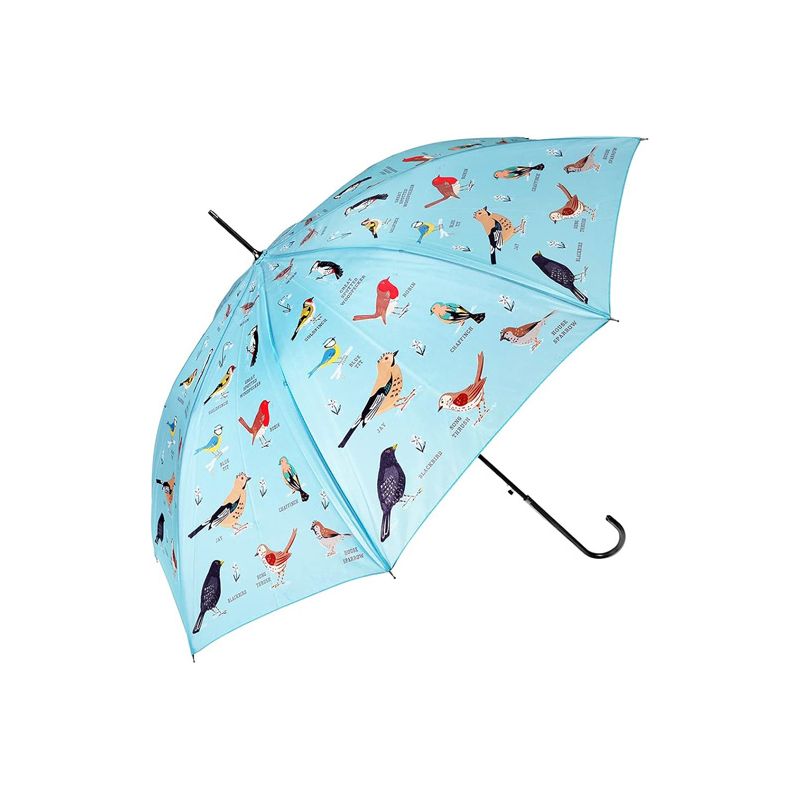 Parapluie original les oiseaux dans un jardin anglais