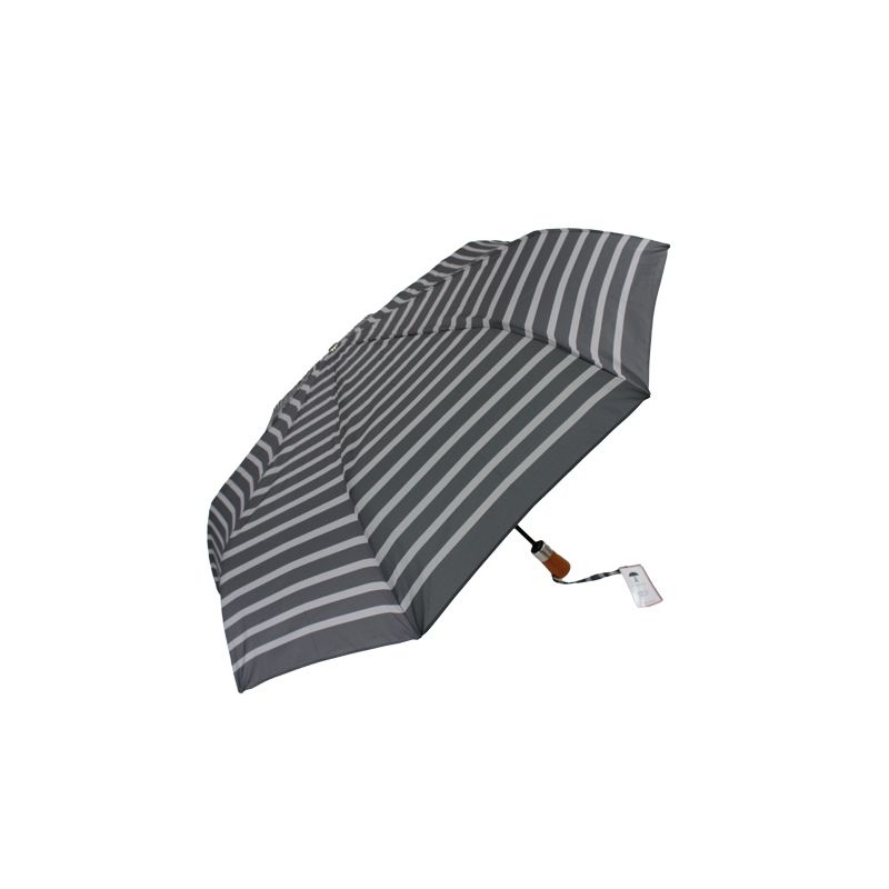 Parapluie pliant marinière gris fabrication française