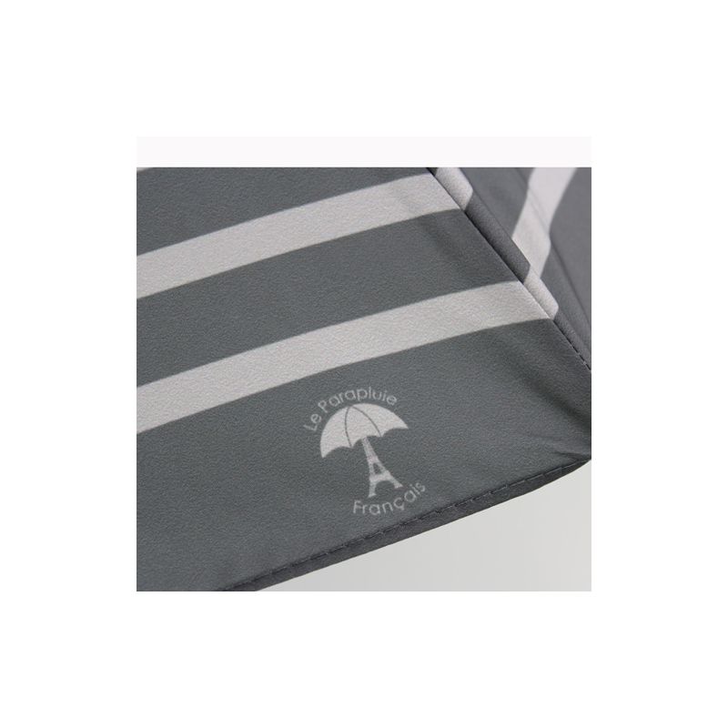 Parapluie pliant marinière gris fabrication française