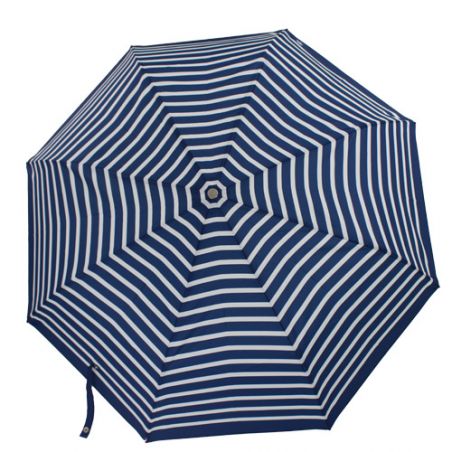 Parapluie pliant marinière bleu fabrication française