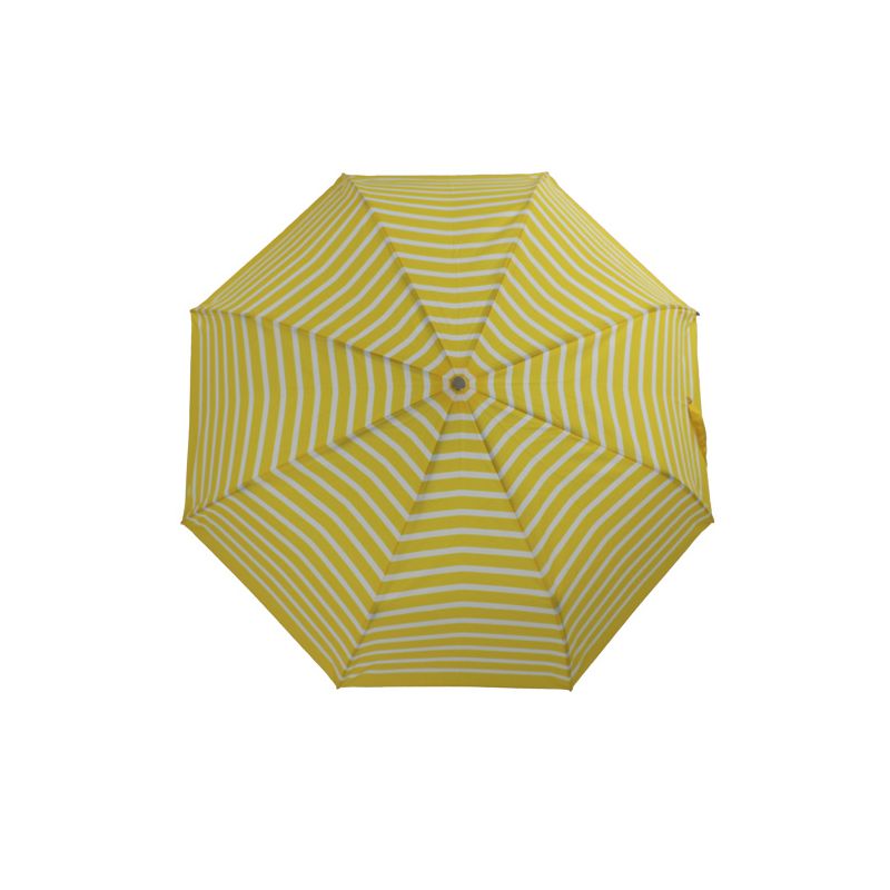 Parapluie pliant marinière jaune fabrication française