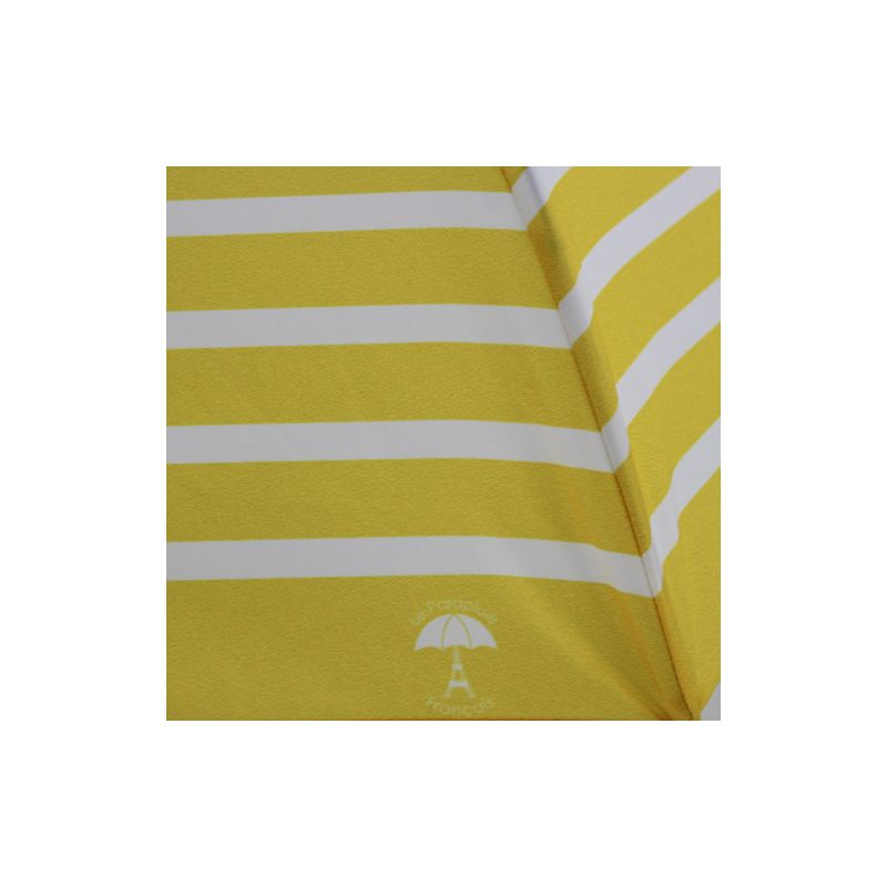Parapluie pliant marinière jaune fabrication française