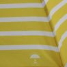 Parapluie pliant marinière jaune fabrication française