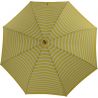 Parapluie canne marinière jaune fabrication française