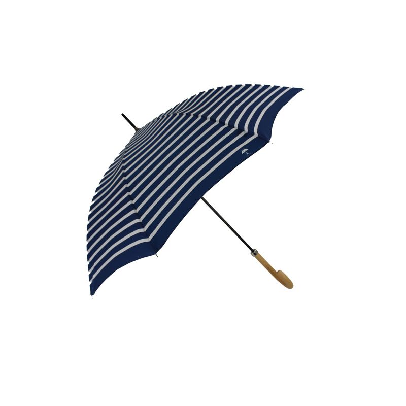 Parapluie canne marinière bleu fabrication française