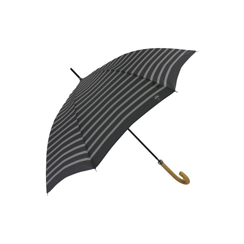 Parapluie canne marinière gris fabrication française