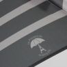 Parapluie canne marinière gris fabrication française