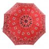 Parapluie canne femme bandana rouge made in france