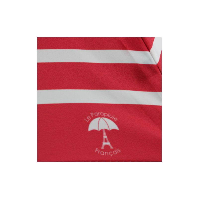 Parapluie canne marinière rouge fabrication française