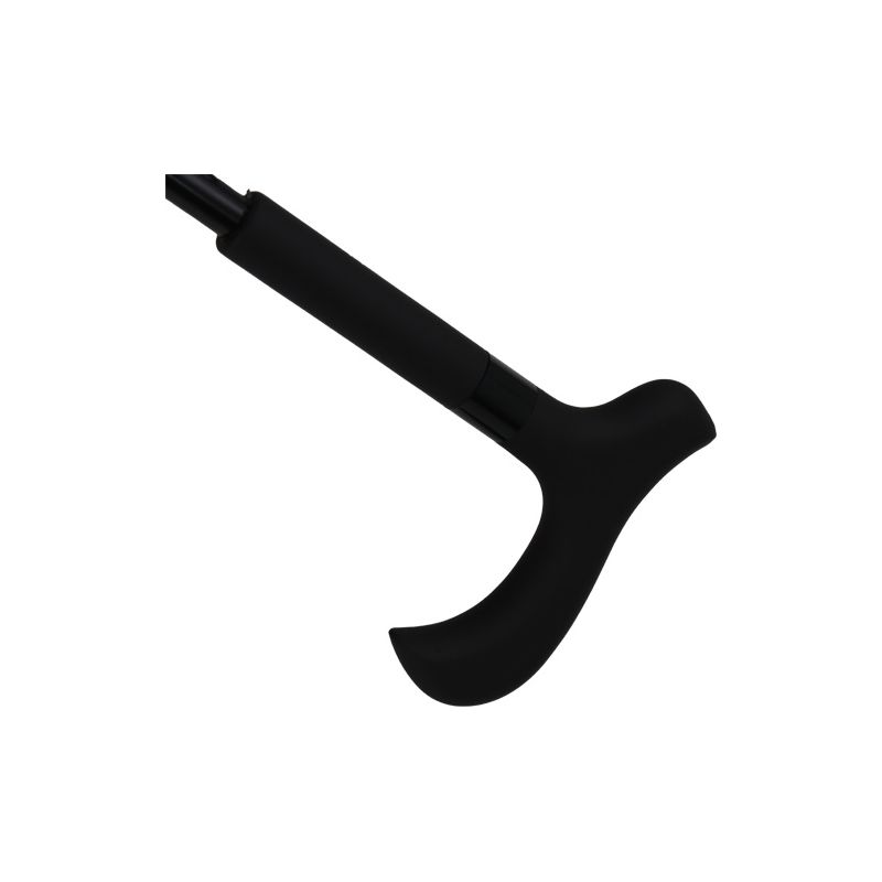 Parapluie canne de marche carreaux beiges et noirs