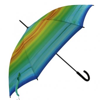 Grand parapluie automatique dégradé de couleurs