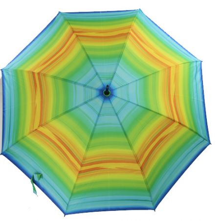 Grand parapluie automatique dégradé de couleurs