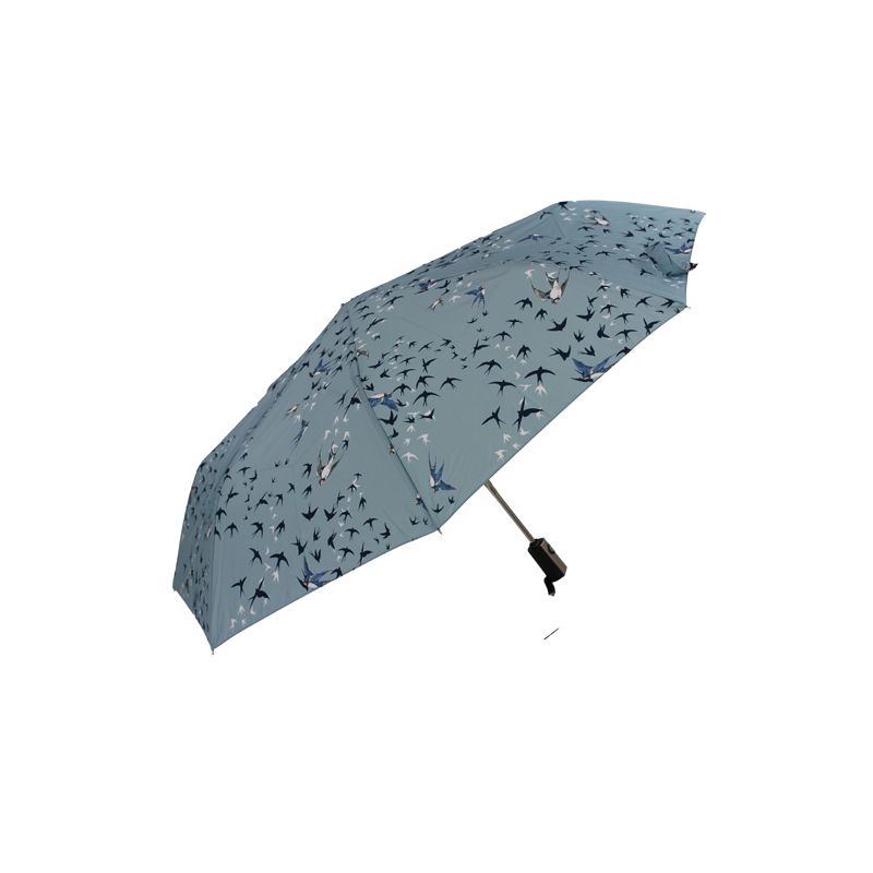 Parapluie pliable bleu ciel hirondelles