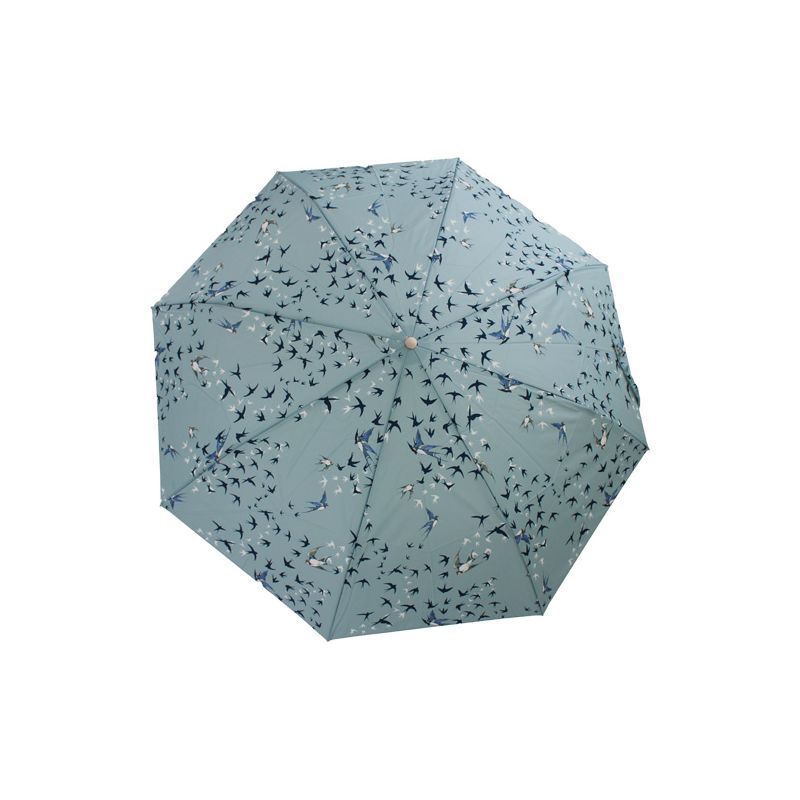 Parapluie pliable bleu ciel hirondelles