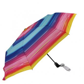 Parapluie pliant automatique dégradé de bleu