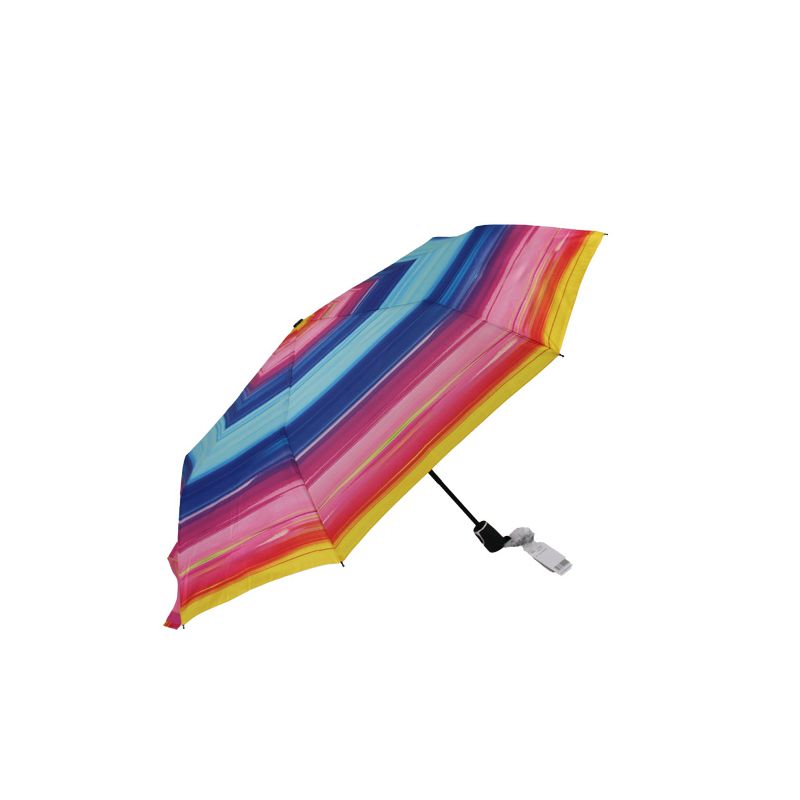 Parapluie pliant automatique dégradé de bleu