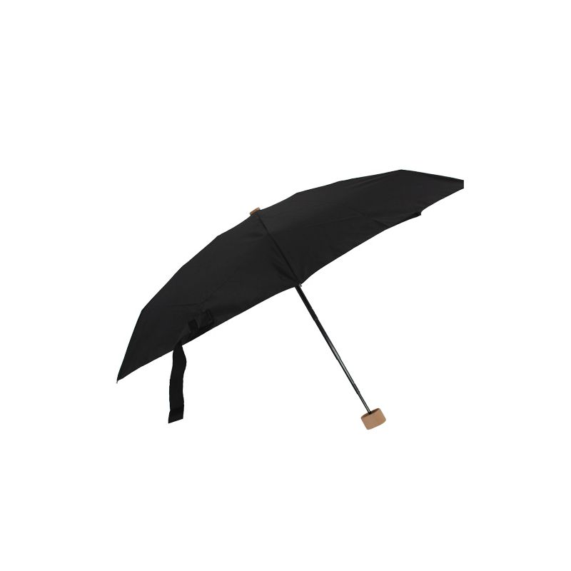 Micro parapluie écologique noir avec étui
