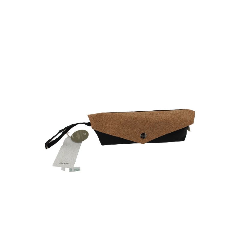 Micro parapluie écologique noir avec étui