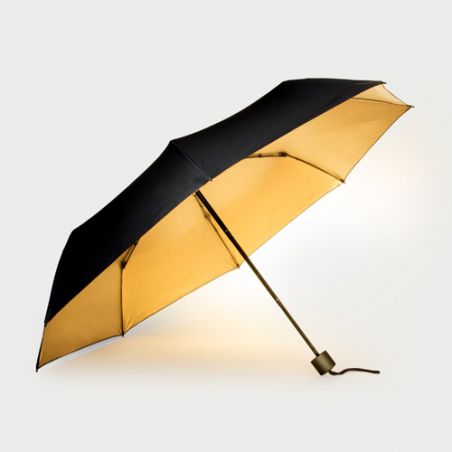 Parapluie original pliant noir et or