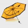 Parapluie pliant smiley noir et jaune