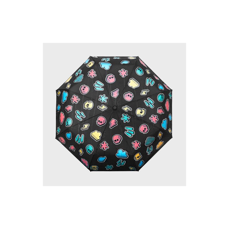 Parapluie pliant fantaisie qui change de couleur