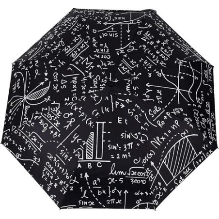 Parapluie pliant automatique noir humour