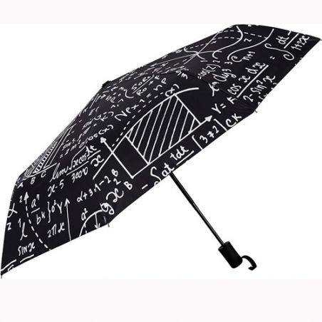 Parapluie pliant automatique noir humour