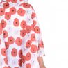 Poncho de pluie motif coquelicots